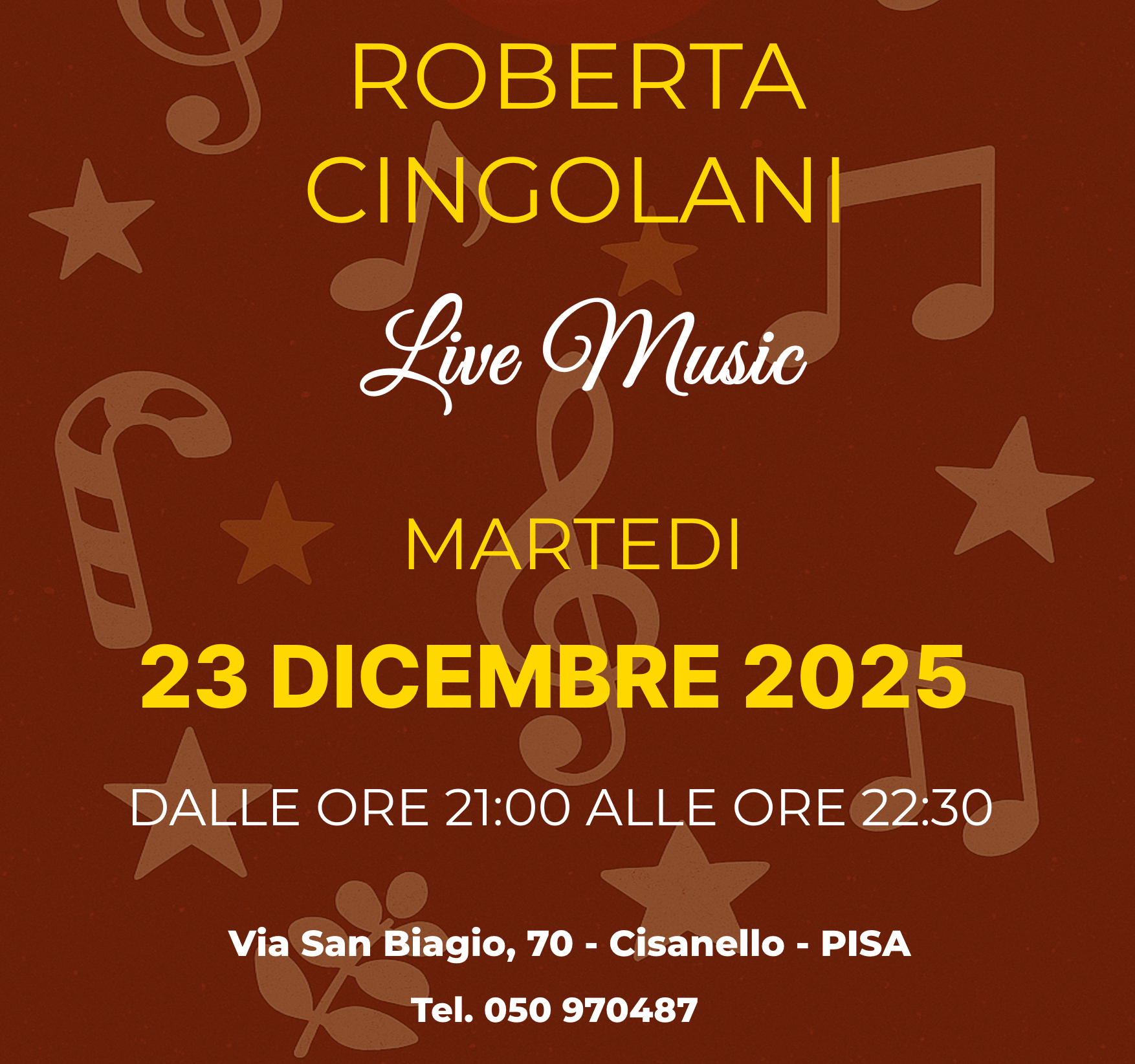 Roberta Cingolani Live Music